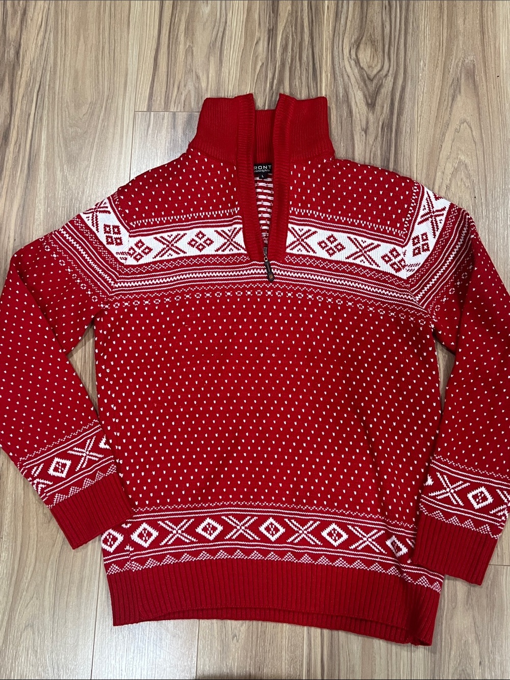 Men’s Pronti Fair Isle Knit Sweater Sz Large
